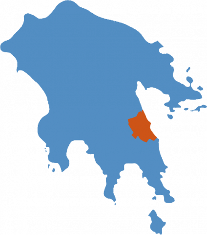 Απλοποιημένος Χάρτης Δήμου Ν.Κυνουρίας